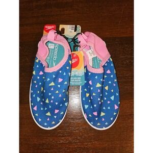 Speedo KIDS Water Shoes Blue Pink TODDLER / KIDS SMALL (9/10) NWT